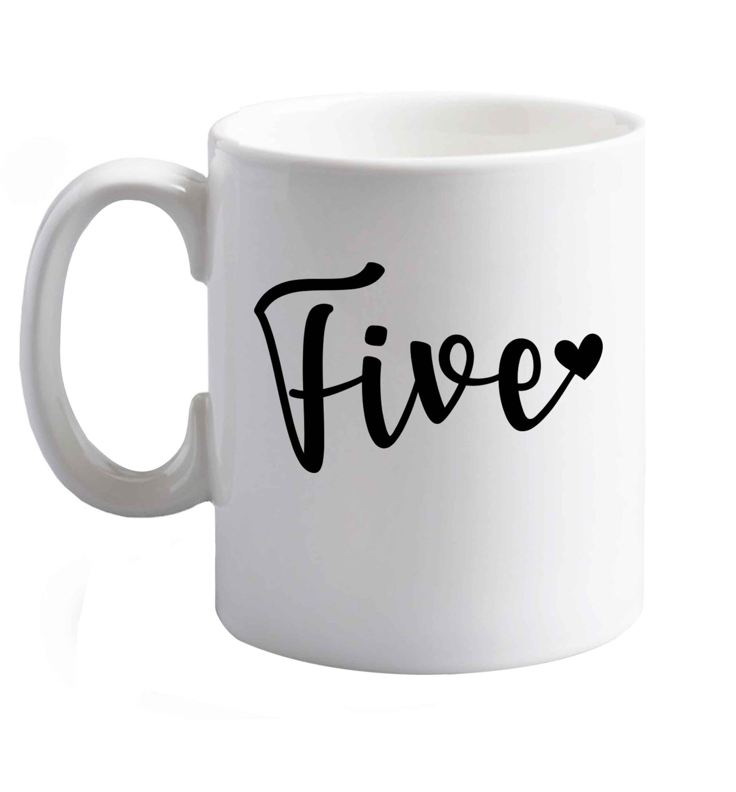 10 oz Favourite Type Pan Pancake ceramic mug right handed