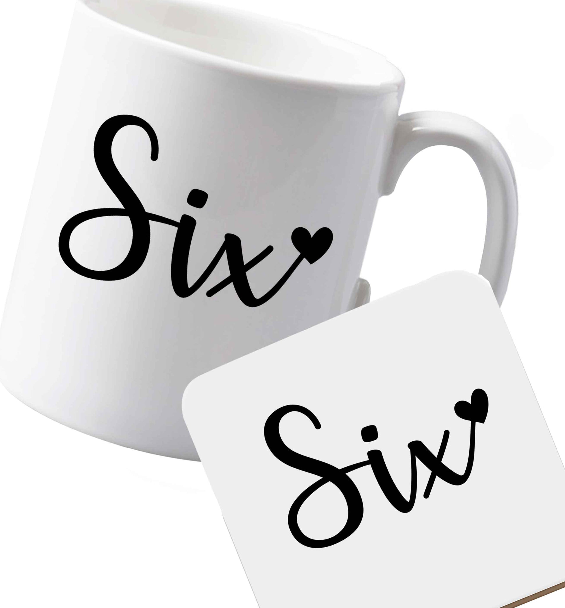 10 oz Ceramic mug and coaster Favourite Type Pan Pancake both sides