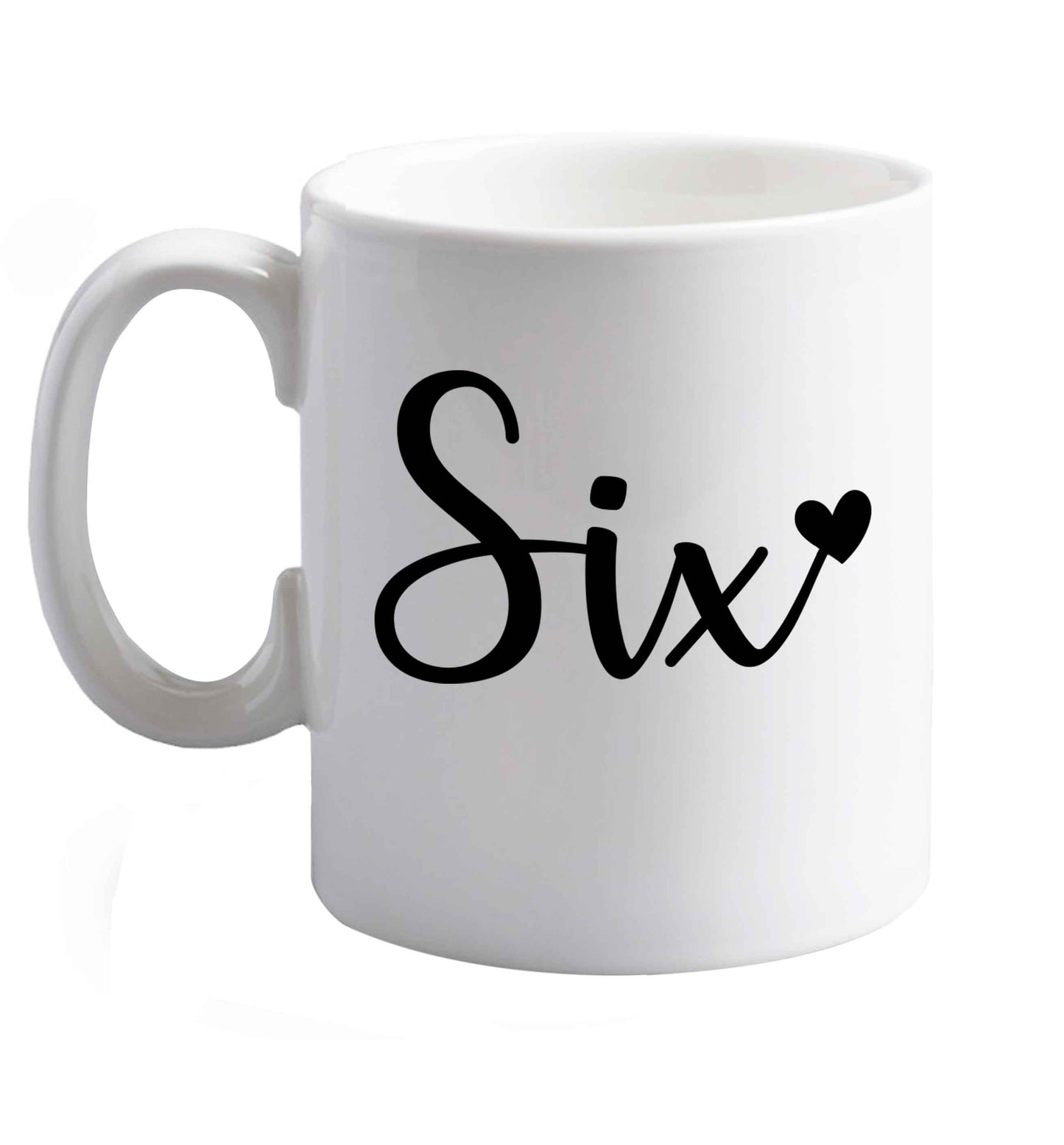 10 oz Favourite Type Pan Pancake ceramic mug right handed