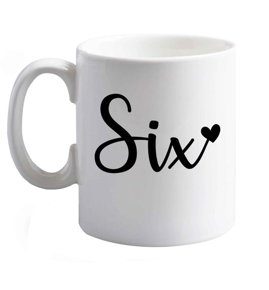 10 oz Favourite Type Pan Pancake ceramic mug right handed