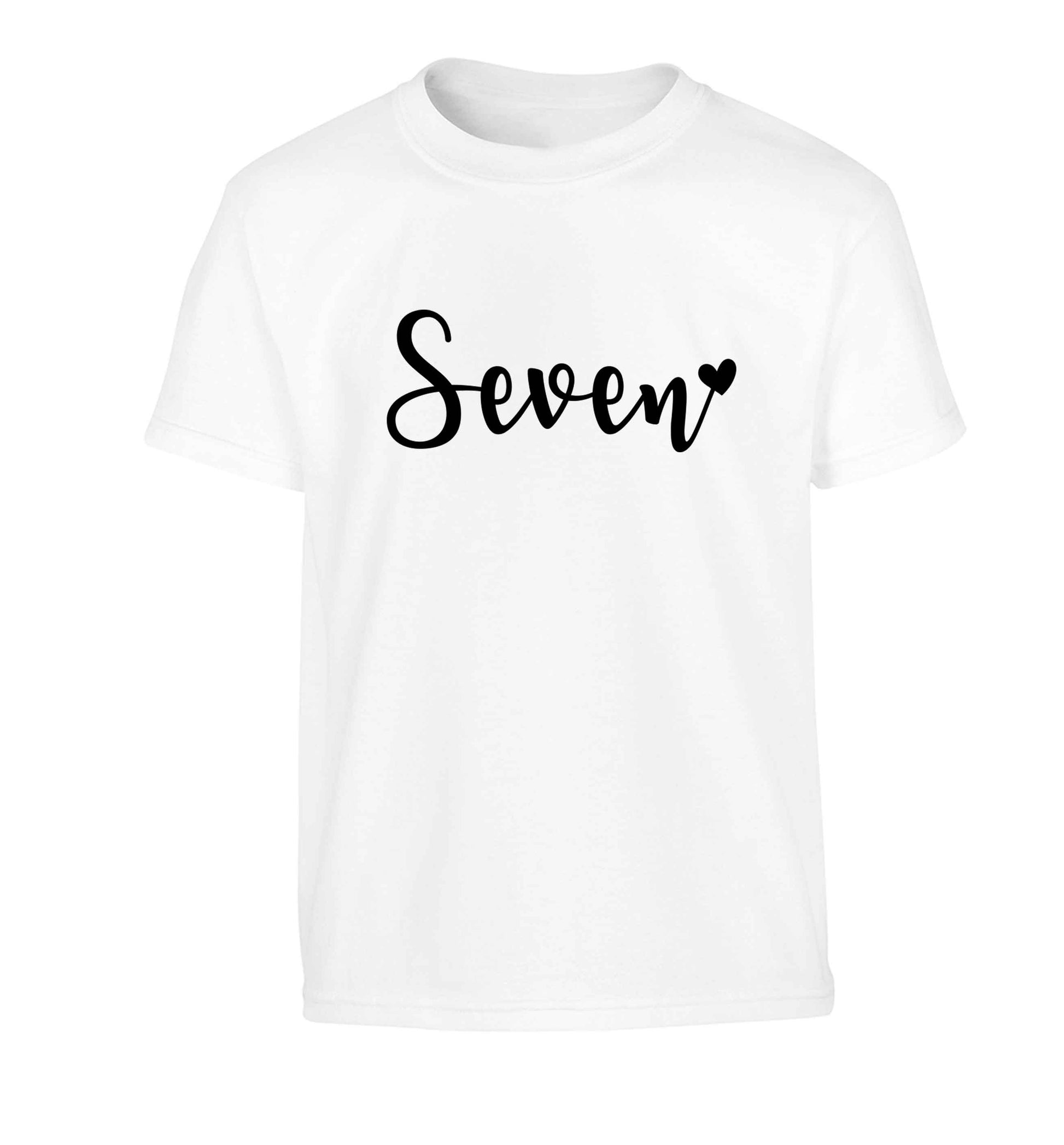 Seven and heart Children's white Tshirt 12-13 Years