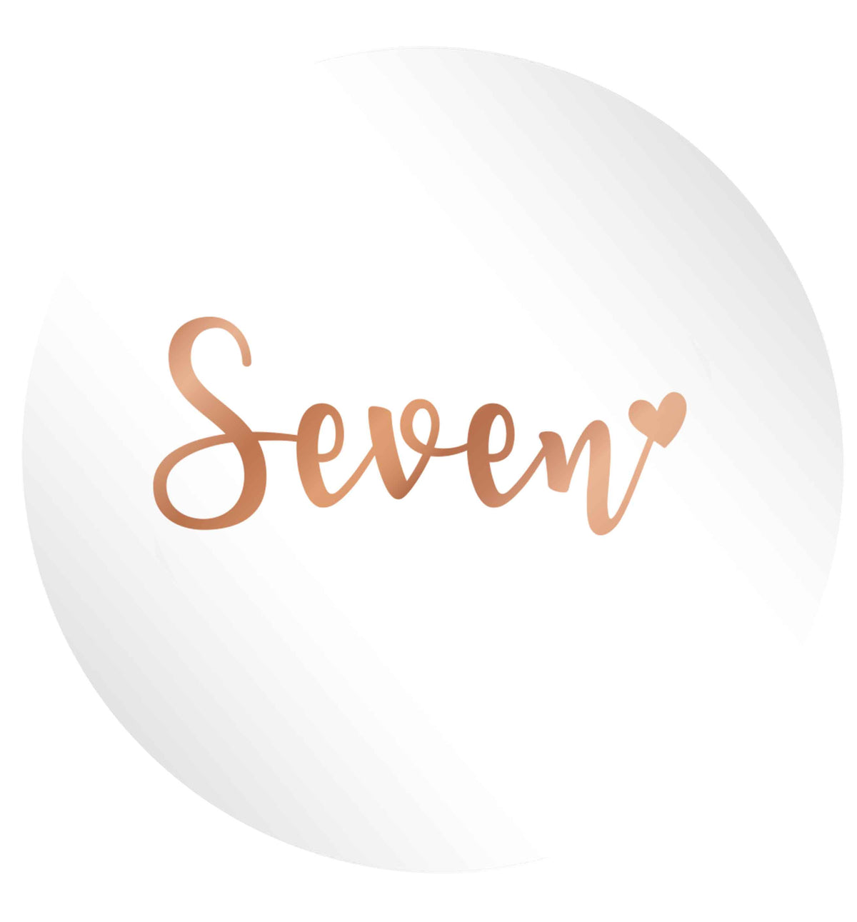 Seven rose gold 24 @ 45mm matt circle stickers