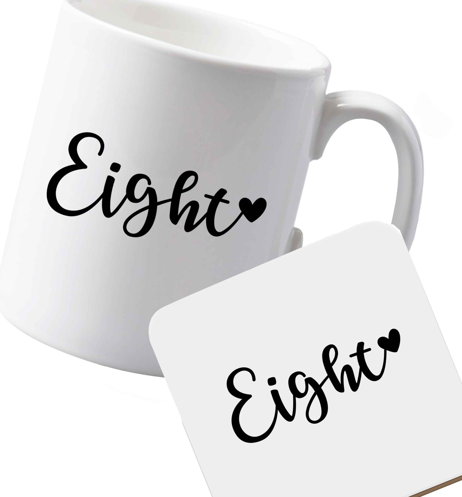 10 oz Ceramic mug and coaster Favourite Type Pan Pancake both sides