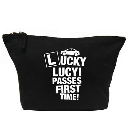 Personalised Lucky passes first time | Makeup / wash bag