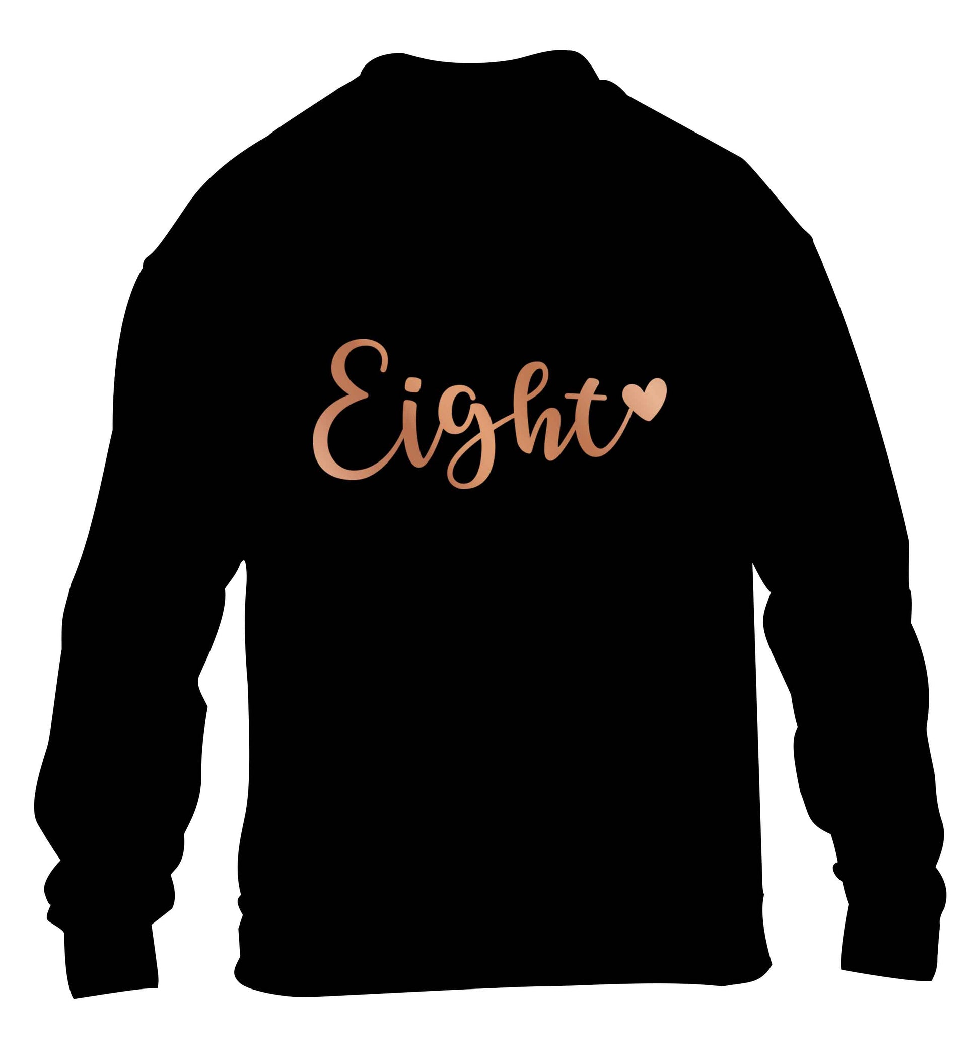 Eight rose gold children's black sweater 12-13 Years