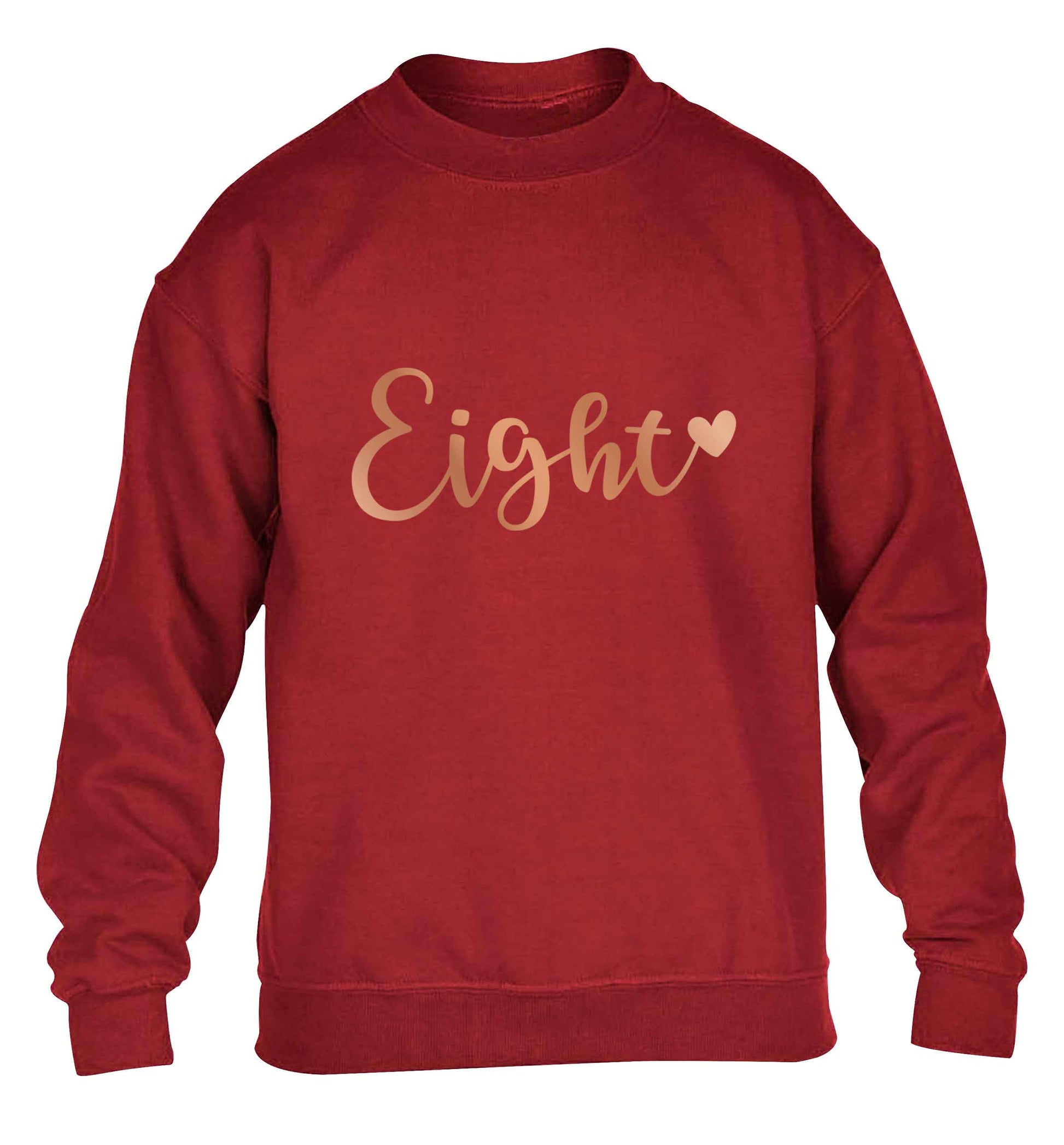 Eight rose gold children's grey sweater 12-13 Years