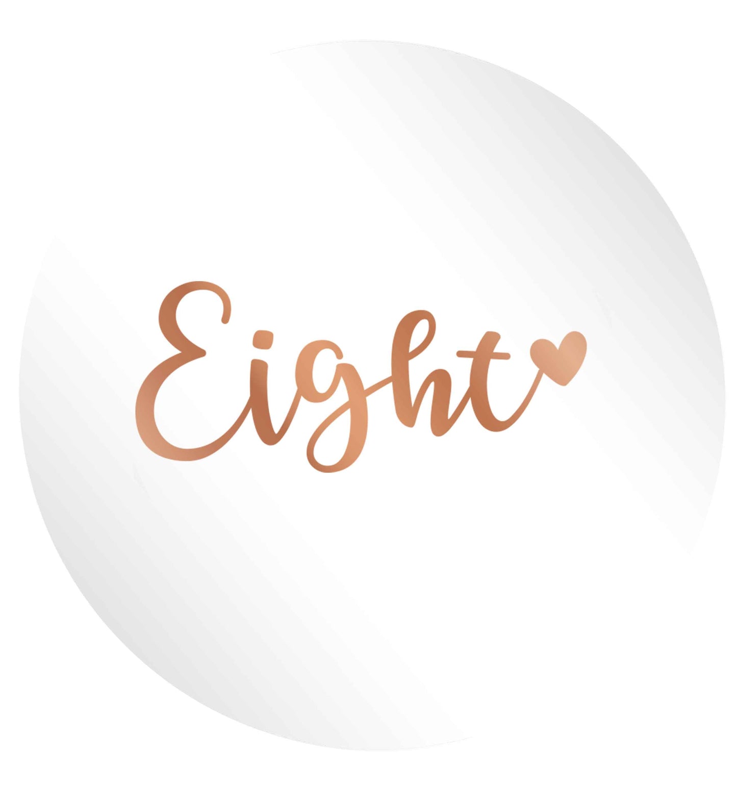 Eight rose gold 24 @ 45mm matt circle stickers