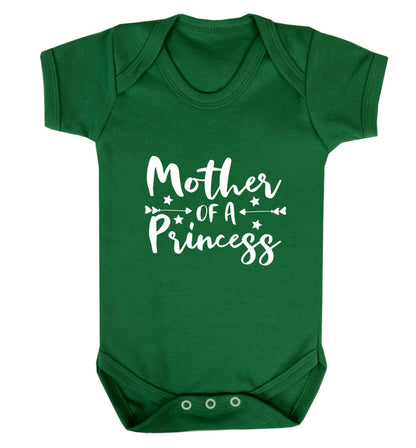 Mother of a princess baby vest green 18-24 months