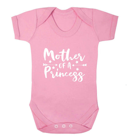 Mother of a princess baby vest pale pink 18-24 months