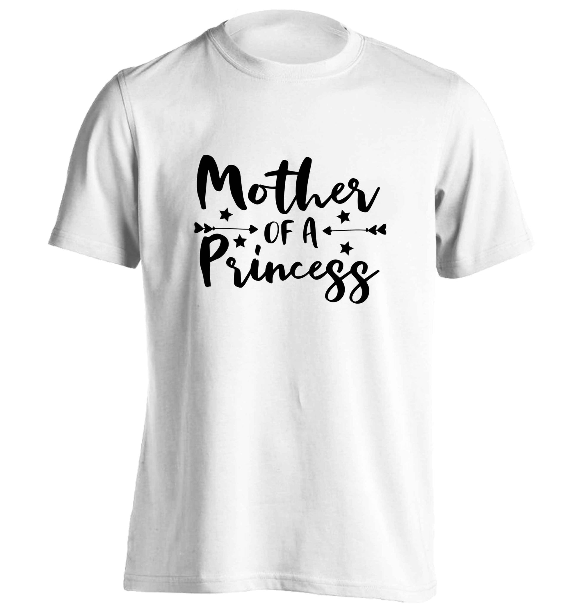 Mother of a princess adults unisex white Tshirt 2XL