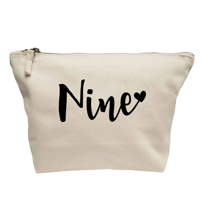 Nine and heart | Makeup / wash bag