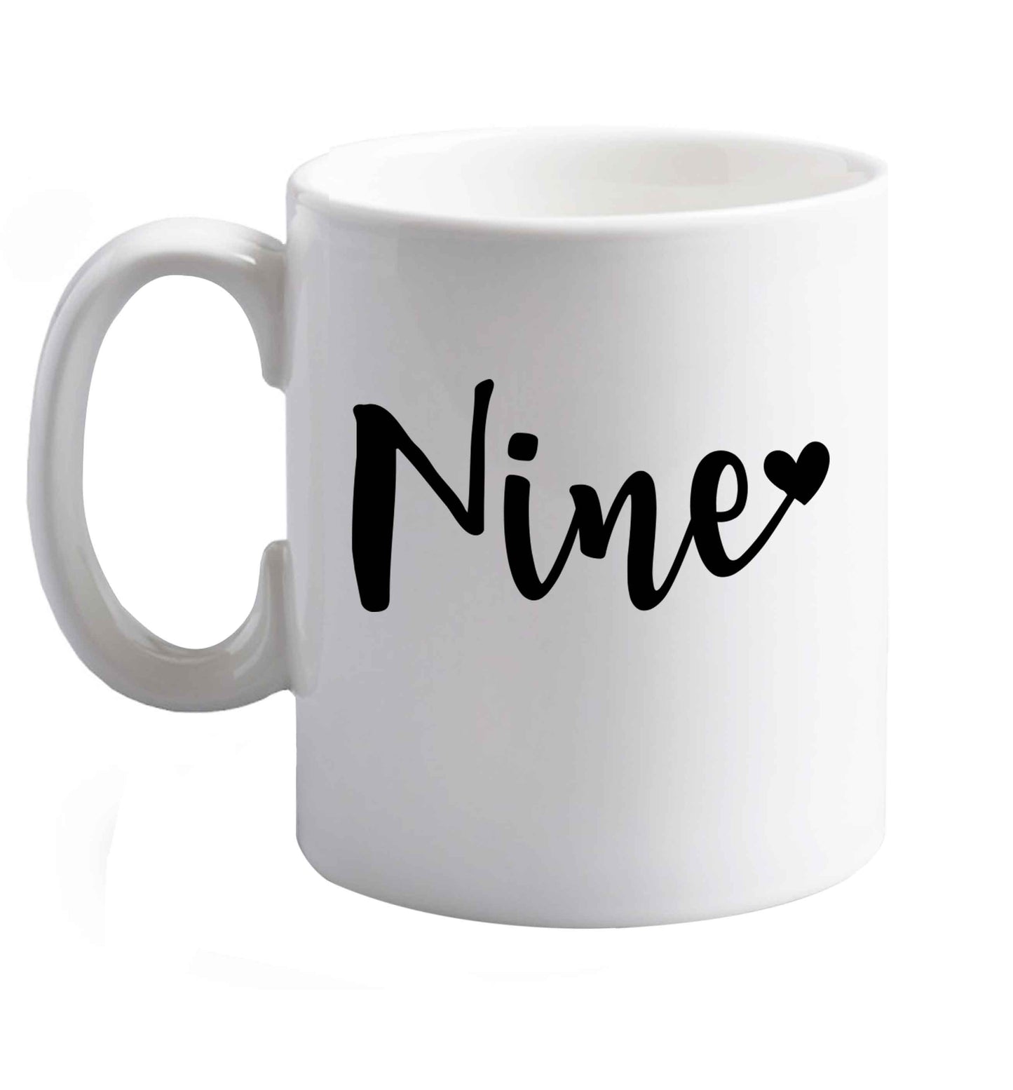 10 oz Favourite Type Pan Pancake ceramic mug right handed