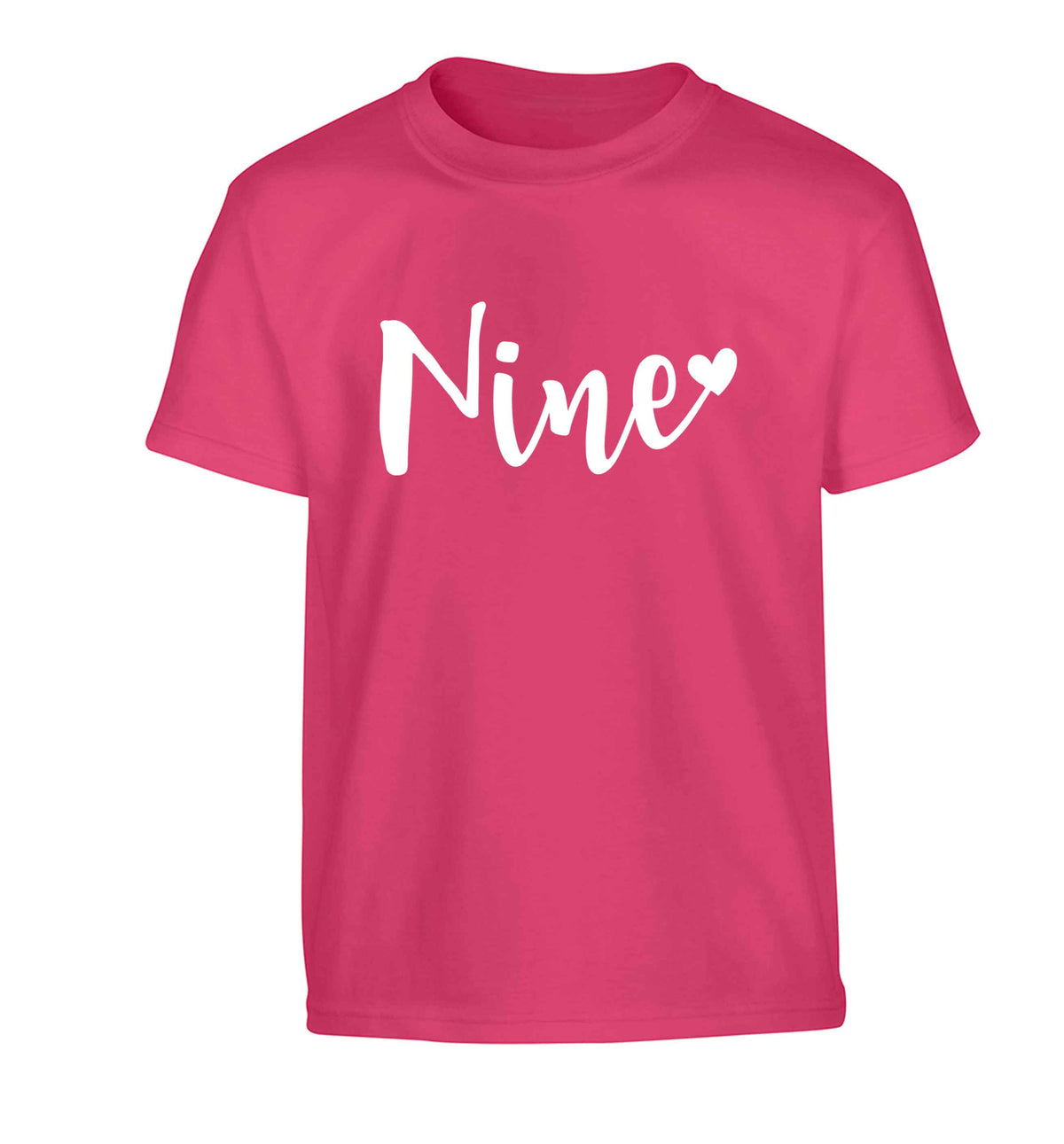 Rose gold nine Children's pink Tshirt 12-13 Years