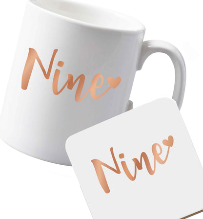 10 oz Ceramic mug and coaster Favourite Type Pan Pancake both sides