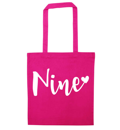Rose gold nine pink tote bag