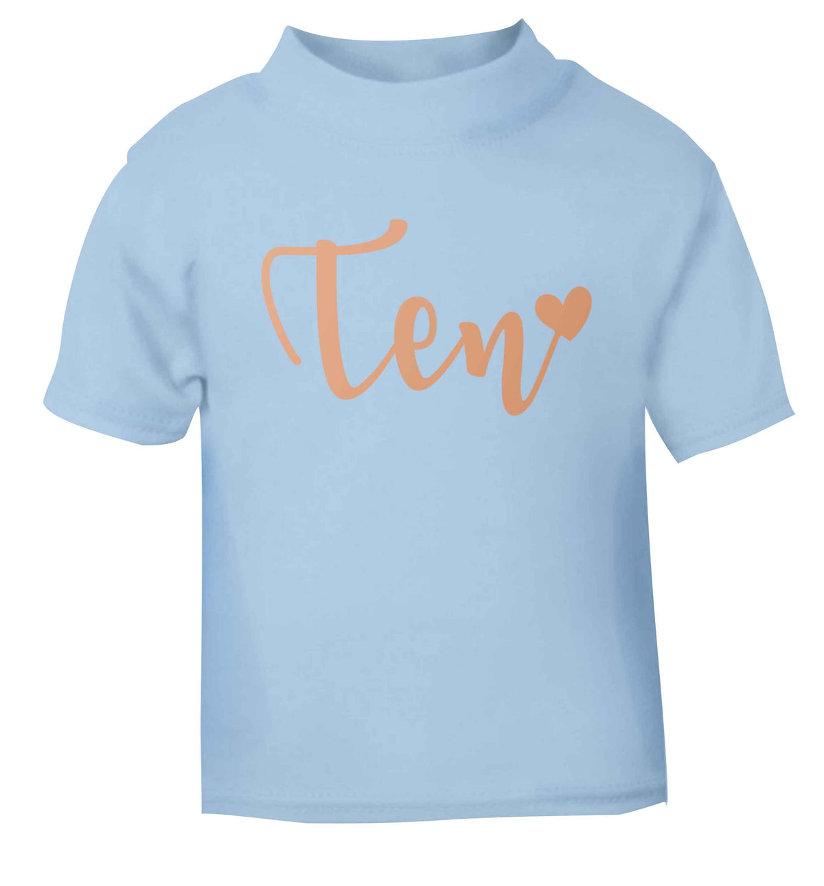 Rose gold eleven light blue baby toddler Tshirt 2 Years