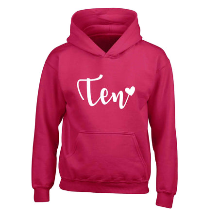 Rose gold eleven children's pink hoodie 12-13 Years