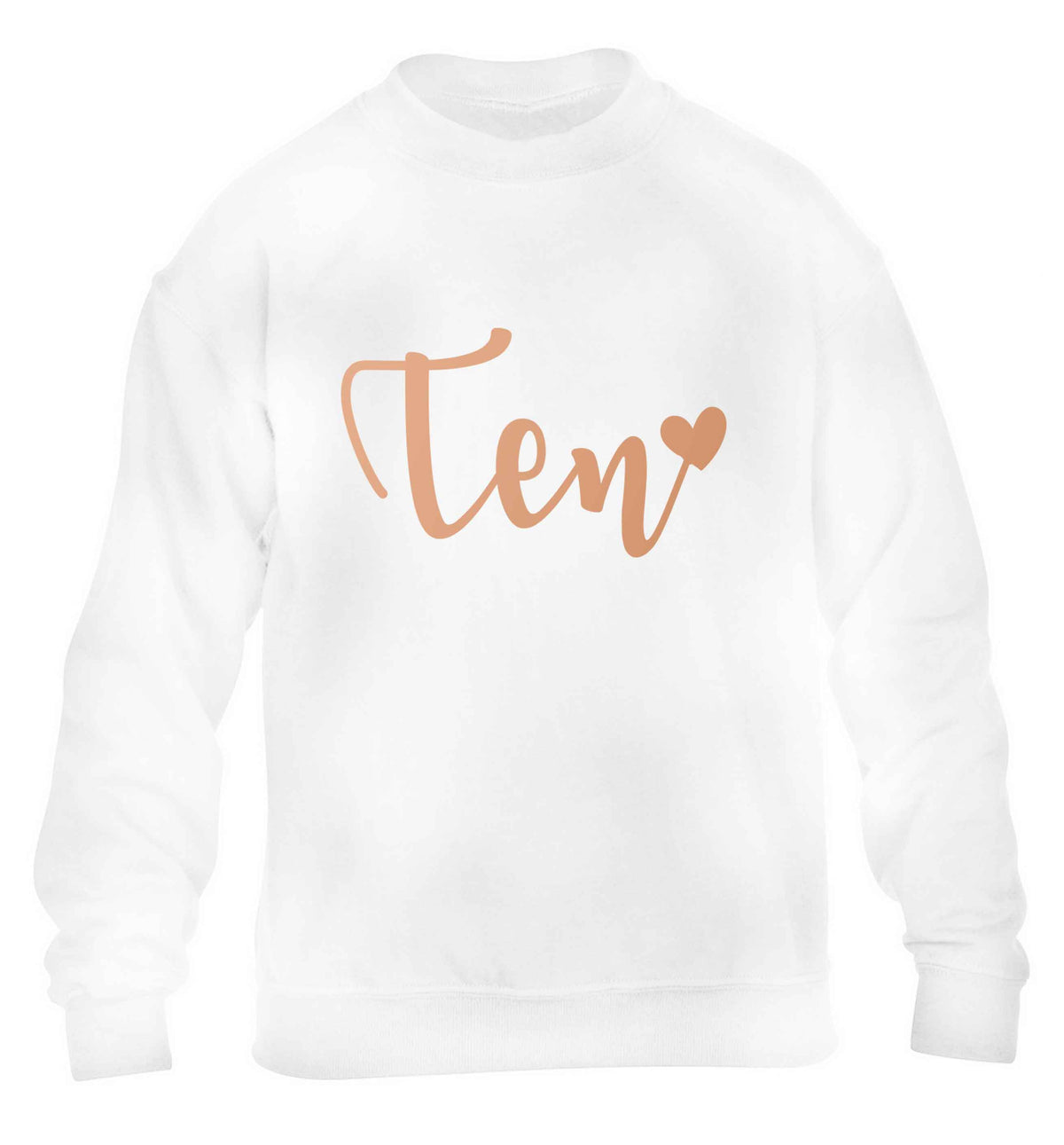 Rose gold eleven children's white sweater 12-13 Years