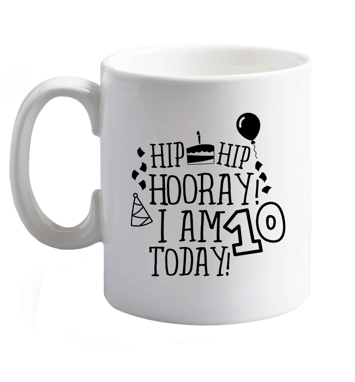 10 oz Favourite Type Pan Pancake ceramic mug right handed