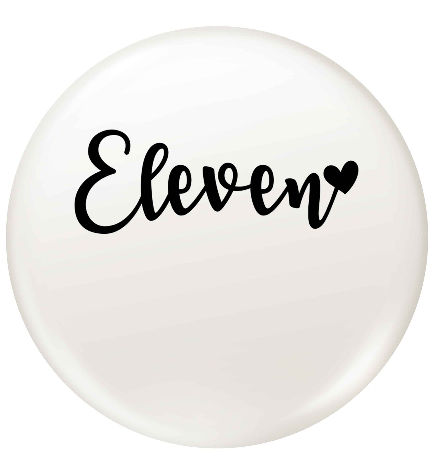 Eleven and heart! small 25mm Pin badge