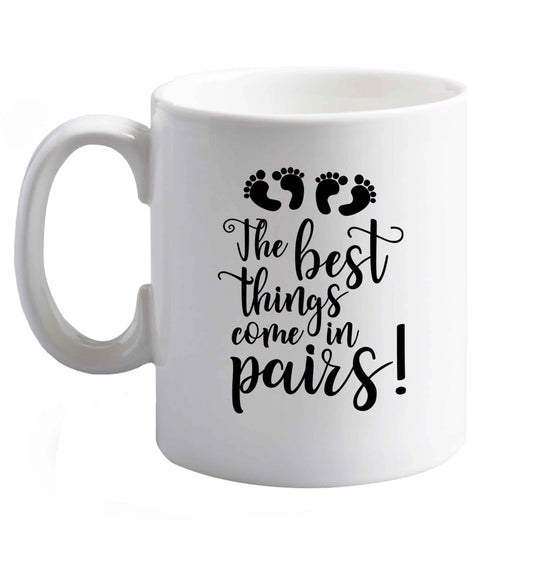 10 oz Favourite Type Pan Pancake ceramic mug right handed