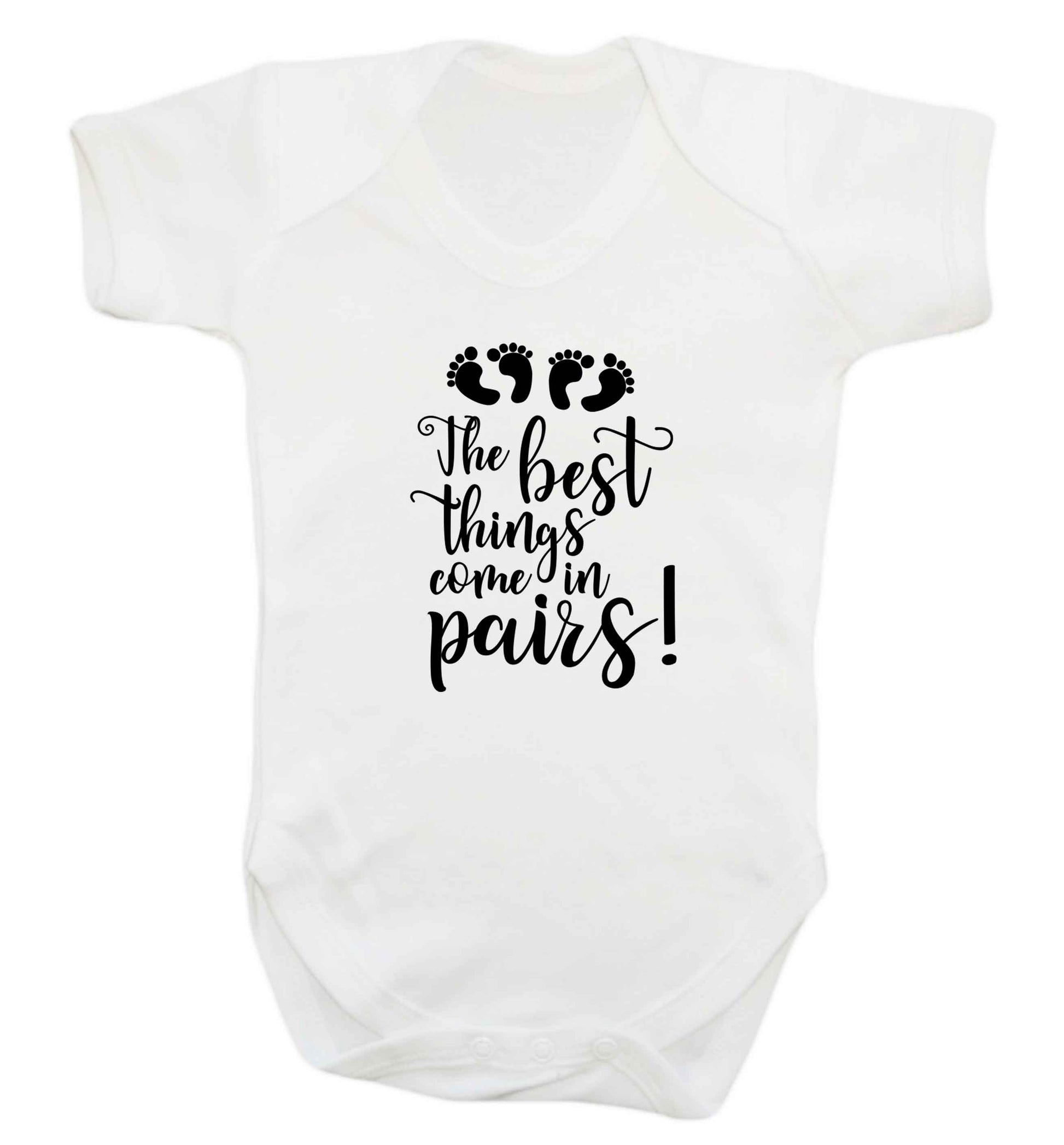 The best things come in pairs! baby vest white 18-24 months
