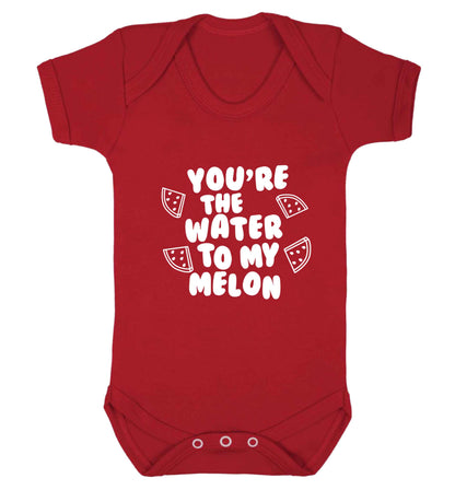You're the water to my melon baby vest red 18-24 months