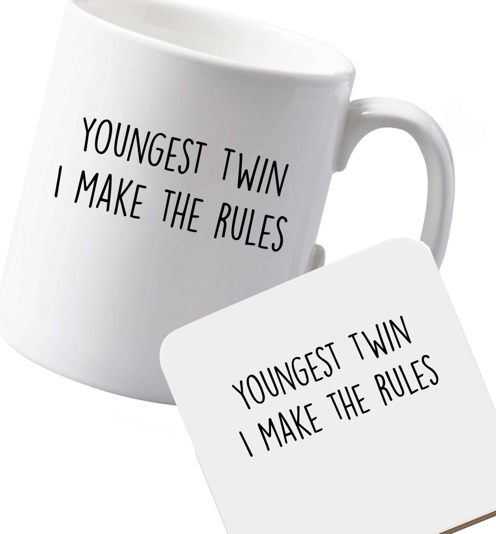 10 oz Ceramic mug and coaster Favourite Type Pan Pancake both sides