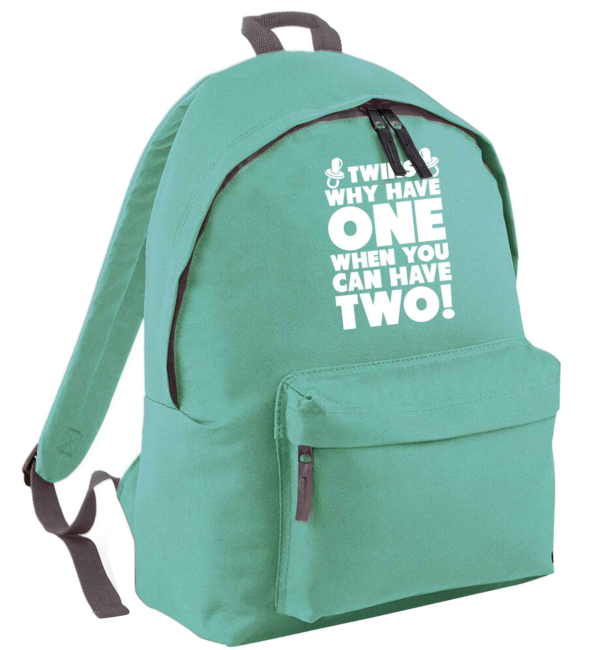 Twins why have one when you can have two mint adults backpack