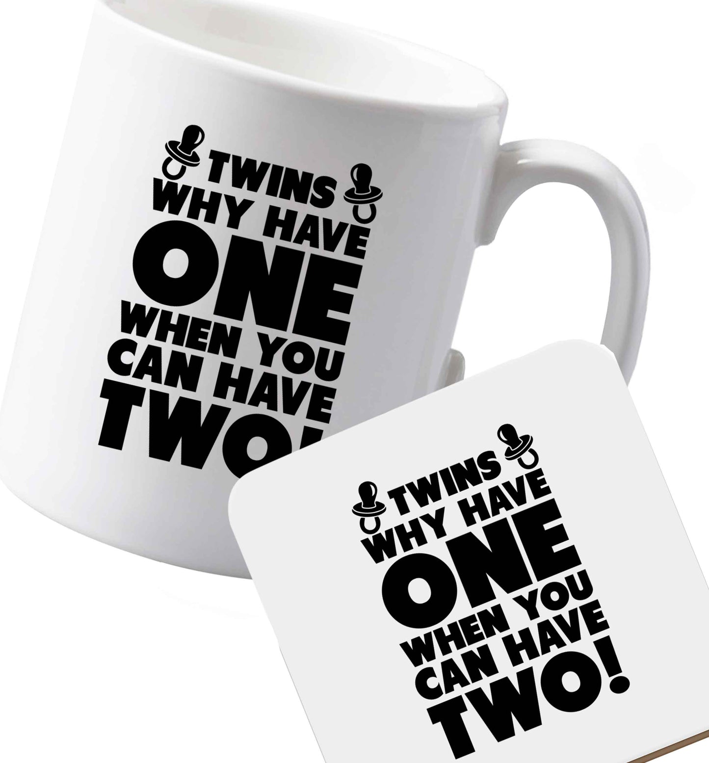 10 oz Ceramic mug and coaster Favourite Type Pan Pancake both sides