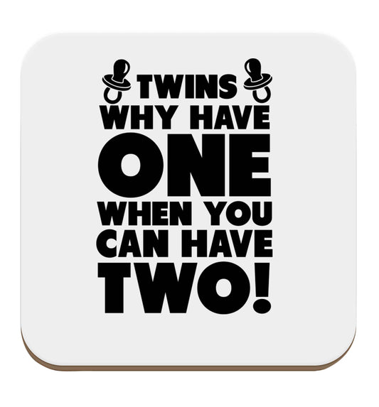 Twins why have one when you can have two set of four coasters