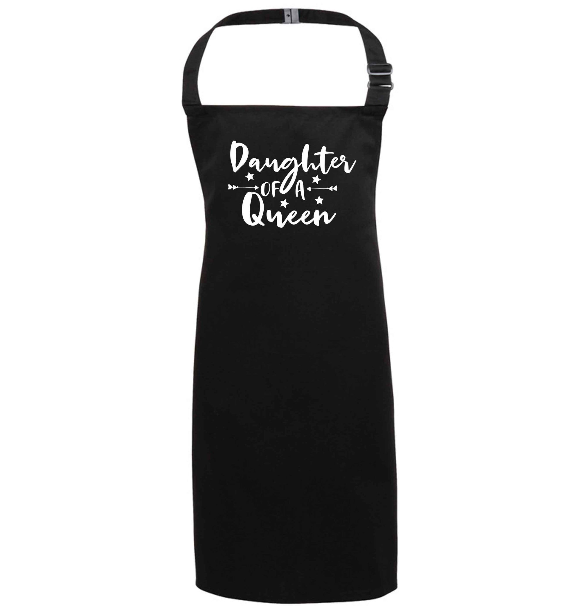 Daughter of a Queen black apron 7-10 years