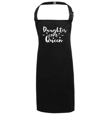 Daughter of a Queen black apron 7-10 years