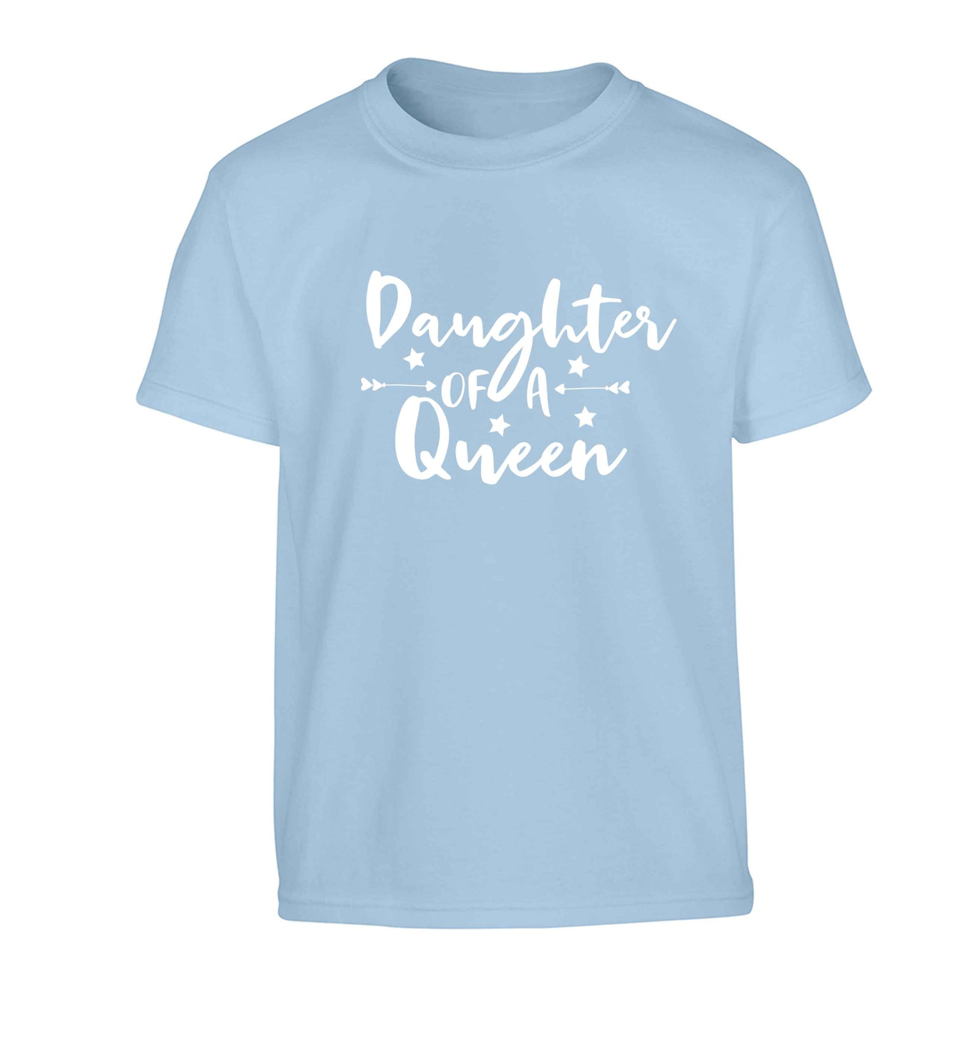 Daughter of a Queen Children's light blue Tshirt 12-13 Years