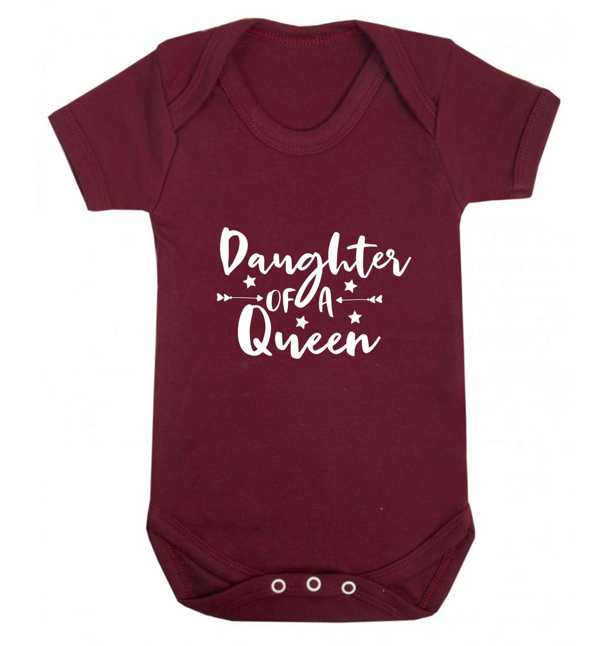 Daughter of a Queen baby vest maroon 18-24 months