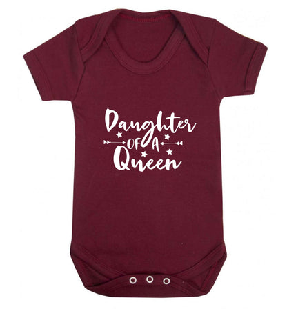 Daughter of a Queen baby vest maroon 18-24 months