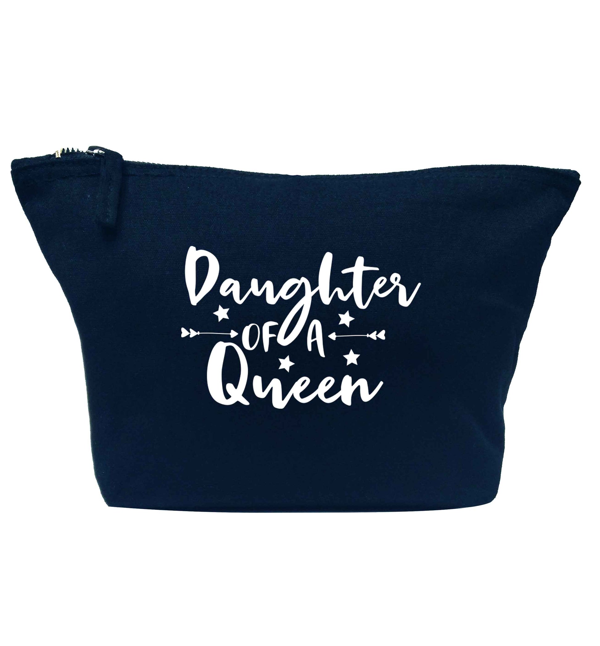 Daughter of a Queen navy makeup bag