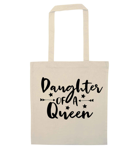Daughter of a Queen natural tote bag