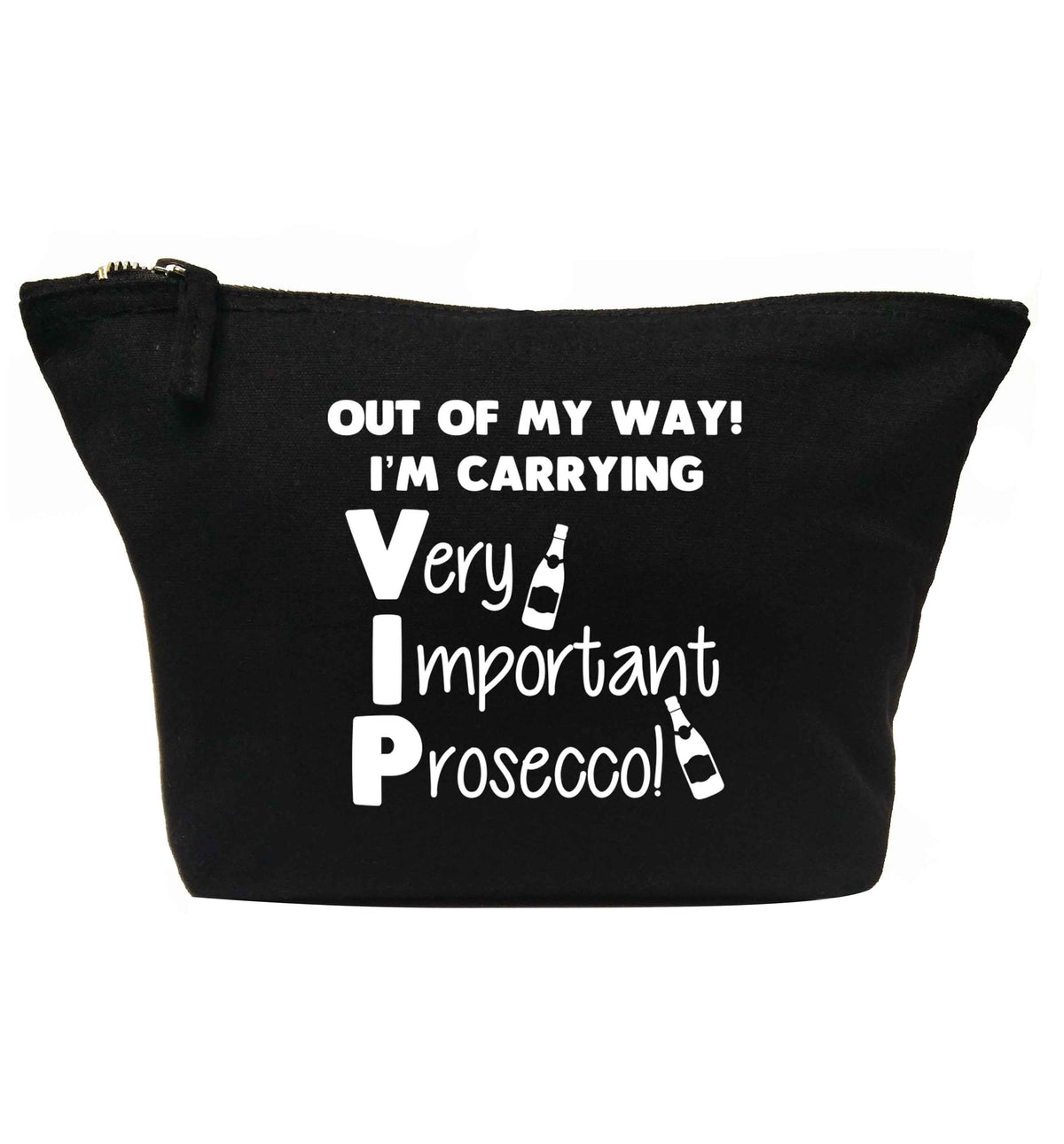 Out of my way I'm carrying very important prosecco! | Makeup / wash bag