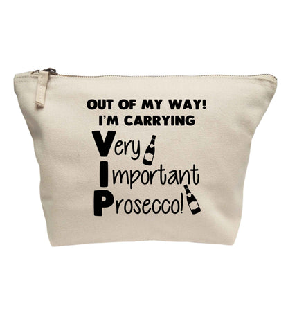 Out of my way I'm carrying very important prosecco! | Makeup / wash bag