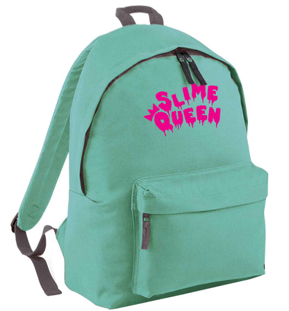 Neon pink slime queen mint adults backpack