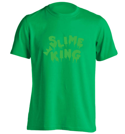 Neon green slime king adults unisex green Tshirt 2XL
