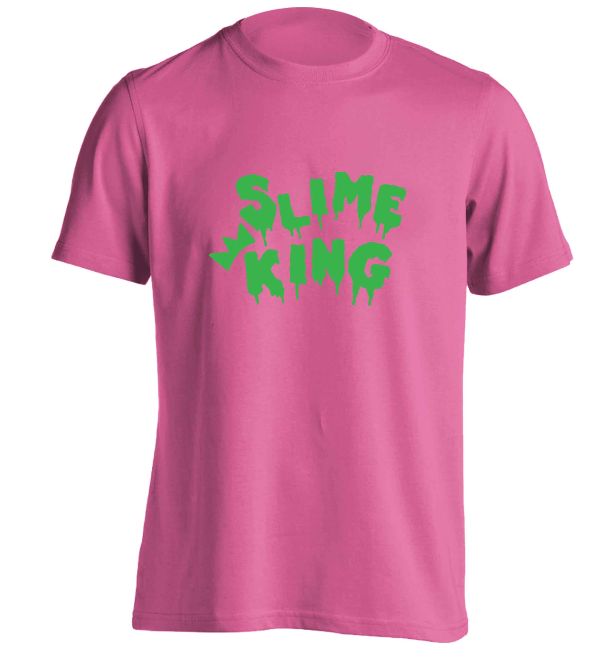 Neon green slime king adults unisex pink Tshirt 2XL