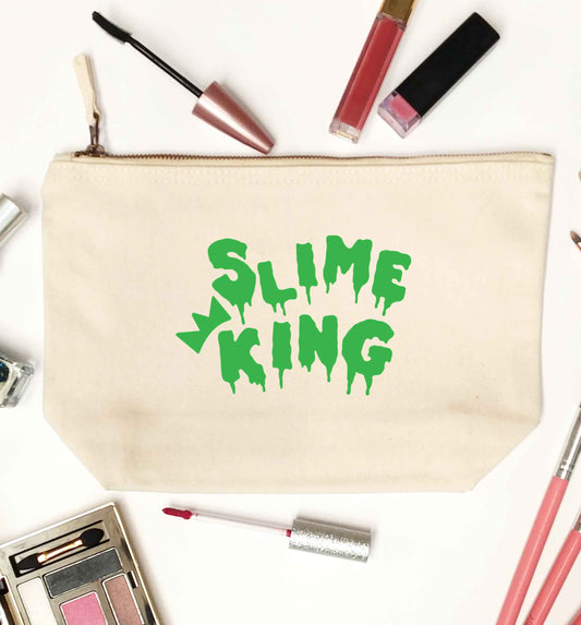 Neon green slime king natural makeup bag