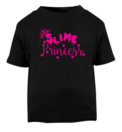 Neon pink slime princess Black baby toddler Tshirt 2 years