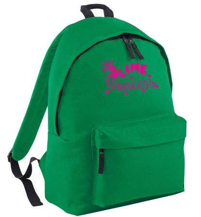 Neon pink slime princess green adults backpack
