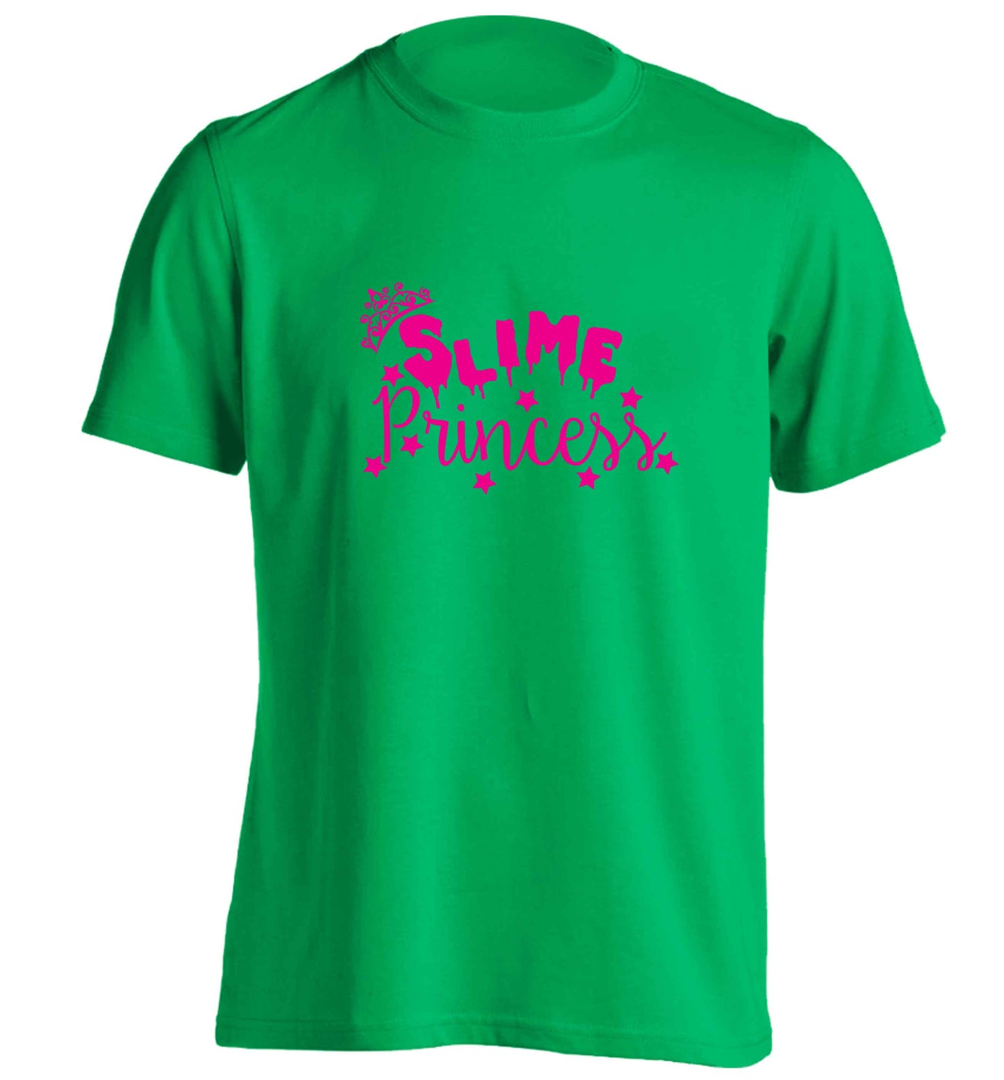 Neon pink slime princess adults unisex green Tshirt 2XL