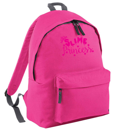 Neon pink slime princess pink adults backpack