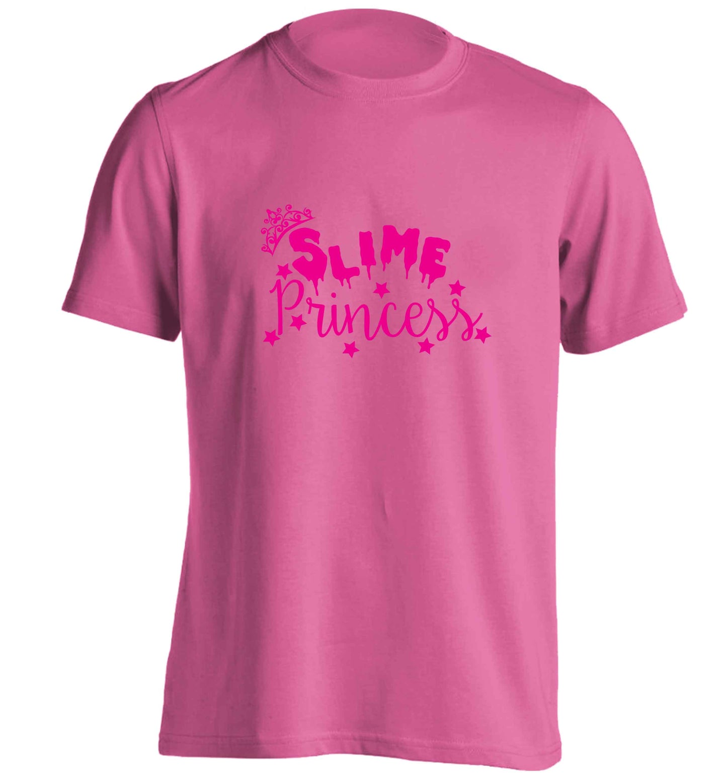 Neon pink slime princess adults unisex pink Tshirt 2XL