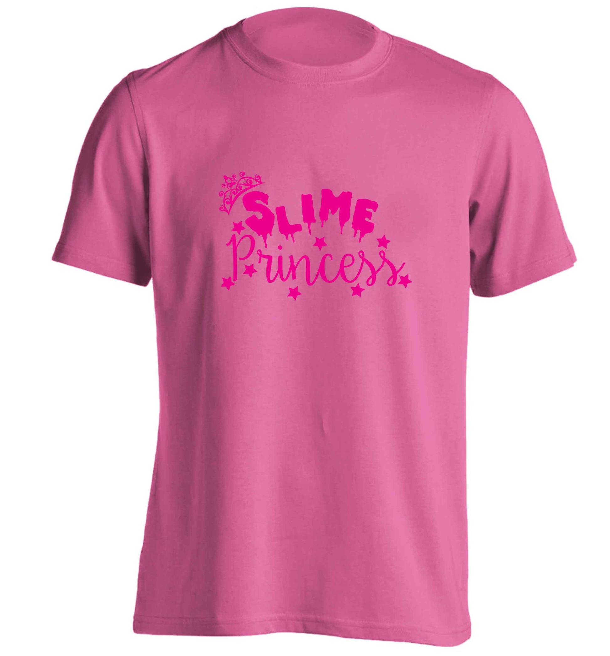 Neon pink slime princess adults unisex pink Tshirt 2XL